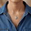 The Serenity Floating Oval Pendant