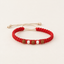 Divine Silver Beads & Rudraksha Red Thread Bracelet