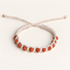 Sacred Small Rudraksha & Beige Woven Thread Bracelet