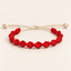 Classic Red & White Everyday Soft Thread Bracelet