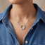 The Infinity Mixed-Cut Circle Pendant
