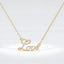 Diamond Love Script Pendant