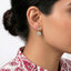 Radiance Bezel Drop Diamond Earrings