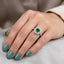 Verdant Royale Halo Ring