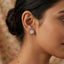 Neeva Halo Marquise Diamond Stud Earrings