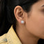 Sparkle Cushion Halo Diamond Stud Earrings