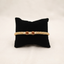 Divine Rudraksha & Silver Balls And Gold Thread Bracelet / Rakhi