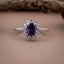 Violet Empress Halo Ring