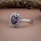 Violet Empress Halo Ring