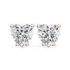 Solitaire Heart Spark Forever Studs