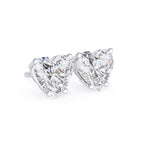 Solitaire Heart Spark Forever Studs