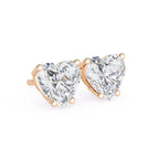 Solitaire Heart Spark Forever Studs