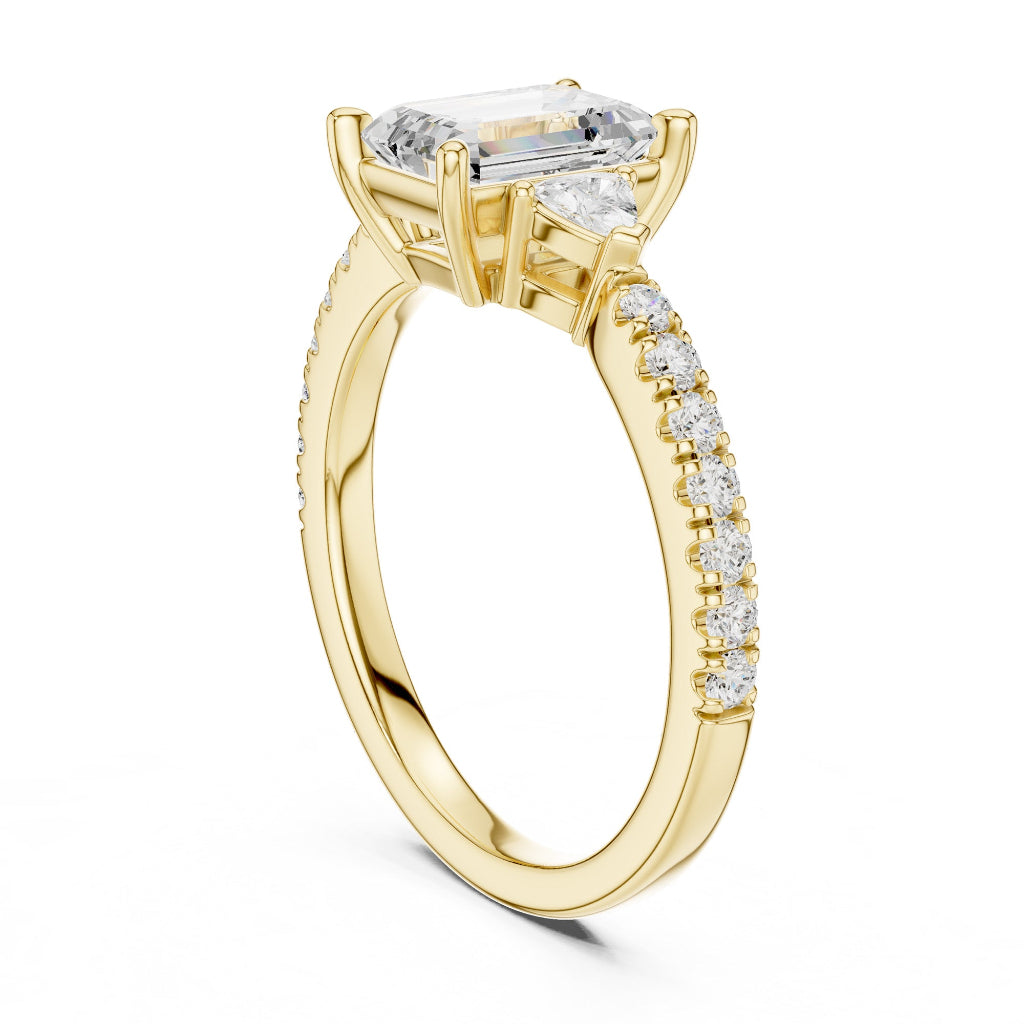 Emerald Trinity Luxe Ring
