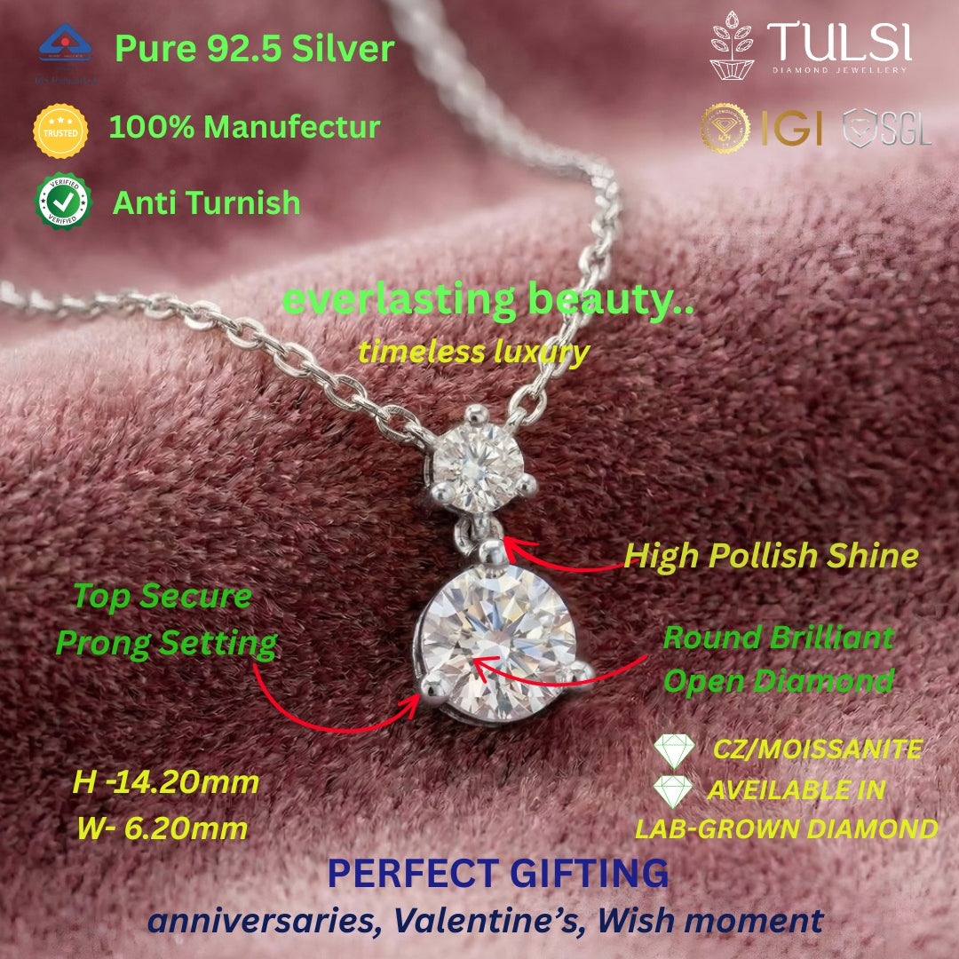 Twin Grace Diamond Pendant