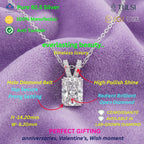 Solitaire Radiant Diamond Pendant