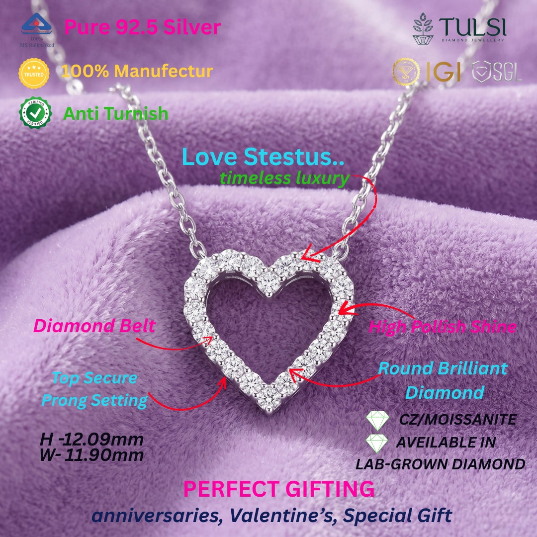 Heart Sparkling love pedant