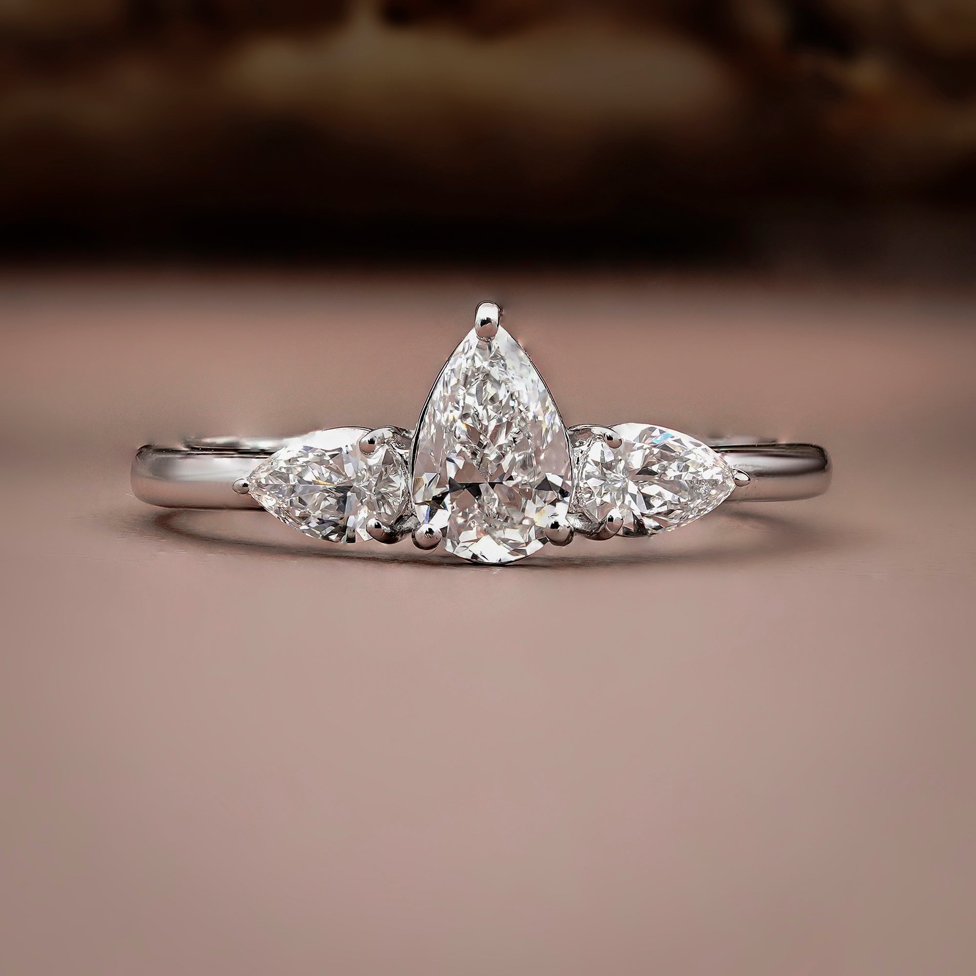 Pear Majesty Engagement Ring Main image