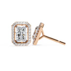 Imperial Radiant Halo Stud Earrings
