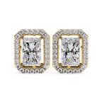 Imperial Radiant Halo Stud Earrings