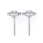 Imperial Radiant Halo Stud Earrings
