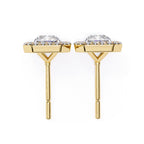 Imperial Radiant Halo Stud Earrings
