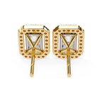 Imperial Radiant Halo Stud Earrings