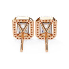 Imperial Radiant Halo Stud Earrings
