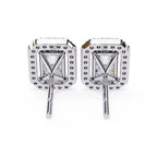 Imperial Radiant Halo Stud Earrings