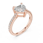True Love Heart Solitaire Ring