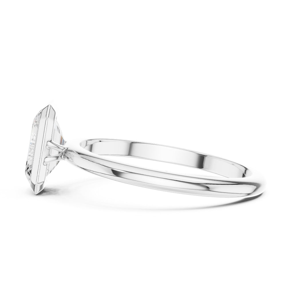Royal Horizon Diamond Bezel Ring