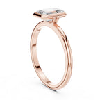 Royal Horizon Diamond Bezel Ring