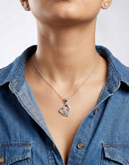 Radiant Halo Heart Pendant ⭐