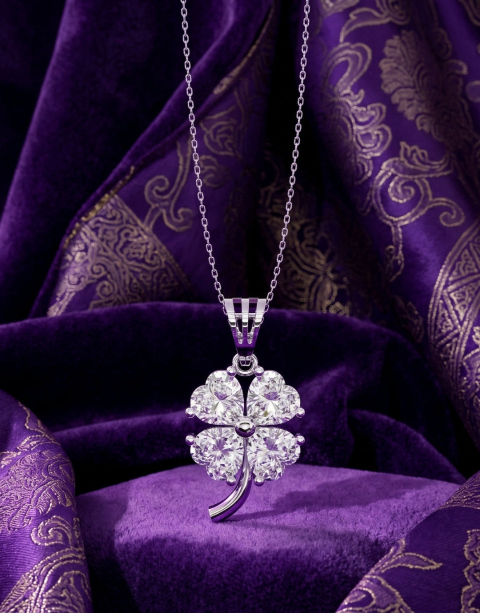 Lucky Clover Sparkle Pendant