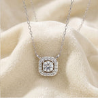 Nova Halo Sqwer Diamond Pendant