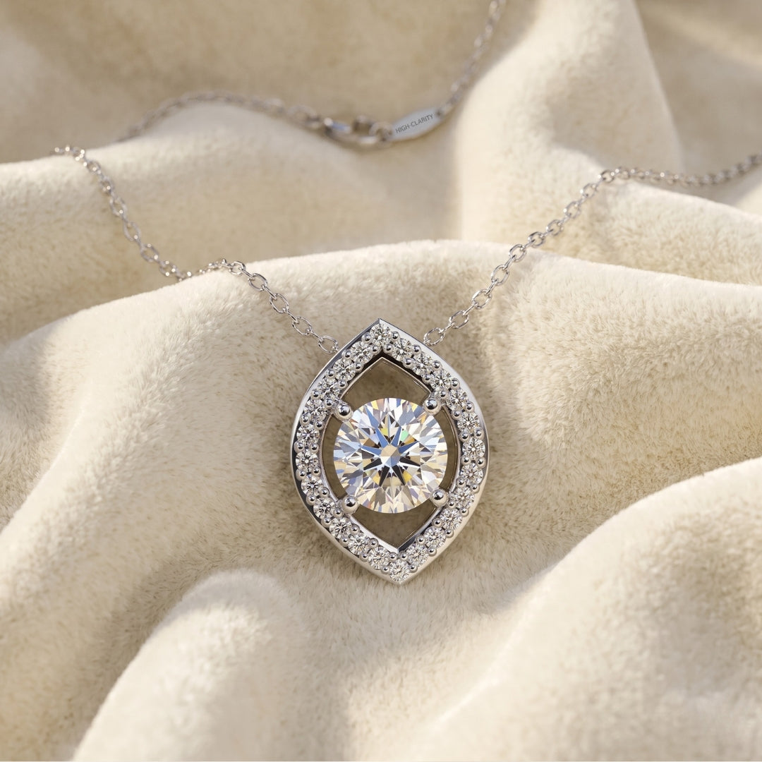 Solitaire Evil Eye Diamond Pedant