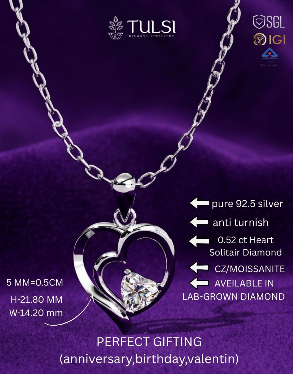 LoveGlow Diamond Heart Pendant