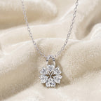 Floral Heart Diamond Pendant
