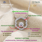 Neina Halo Diamond Pendant