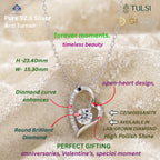 Ever-Luxe Heart diamond Pedant