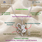 Twin Heart Diamond Pendant