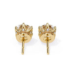Solitaire Round Royal Star Studs✨