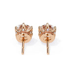 Solitaire Round Royal Star Studs✨