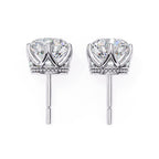 Solitaire Round Royal Star Studs✨