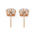 Solitaire Round Royal Star Studs✨