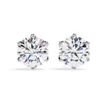 Solitaire Round Royal Star Studs✨