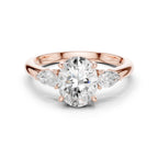 Solitaire Oval Trilogy Ring