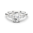 Solitaire Oval Trilogy Ring
