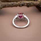 Velvet Ruby Heart Ring