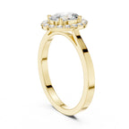 Oval Queen Royal Halo Ring
