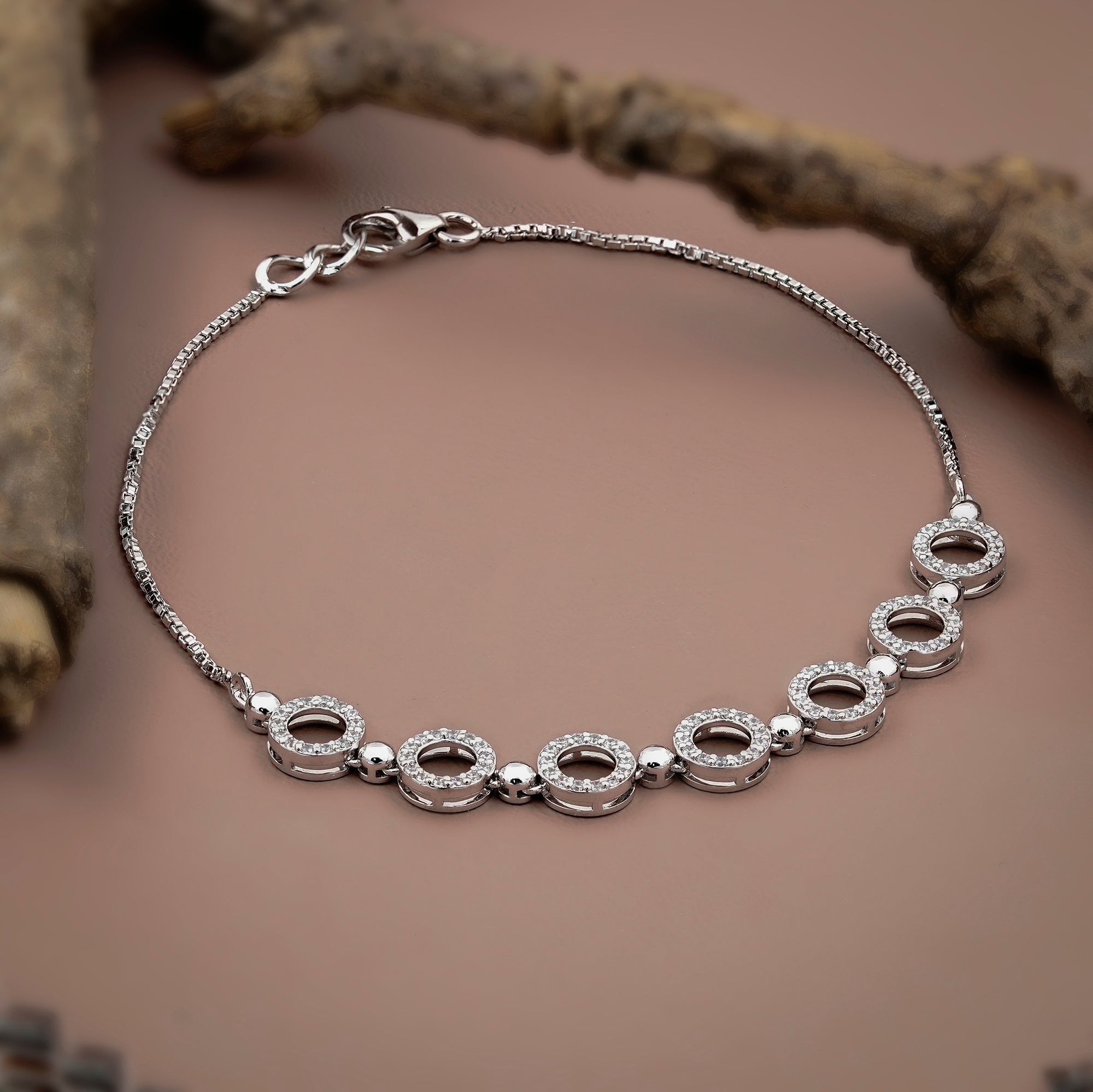 Orbit Circle Diamond Bracelet Secondary image